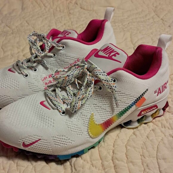WOMENS NIKE AIR ULTRA RAINBOW SHOES 7 - Picture 1 of 8